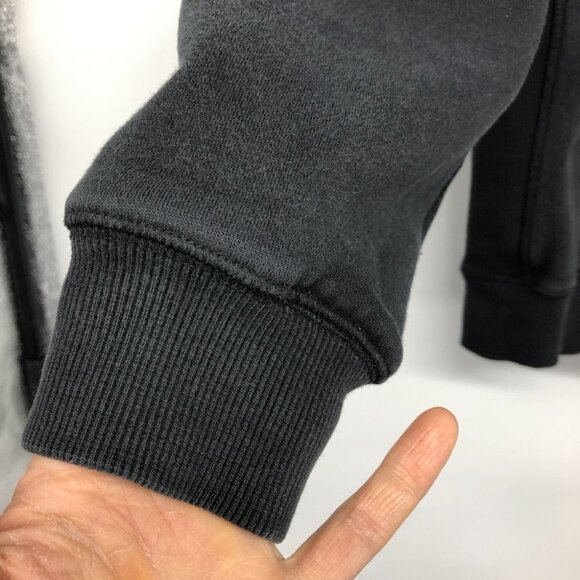 Hurley men's Black monogram logo front crewneck pullover sweater M - Picture 7 of 16